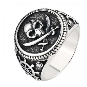 Europe And America Ring New Creative Punk Stainless Steel Skeleton Skull Finger Unique Rings Men Women