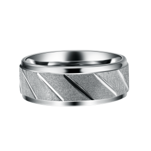 Best Selling 8mm tungsten steel ring silver jewelry wedding rings for men and women
