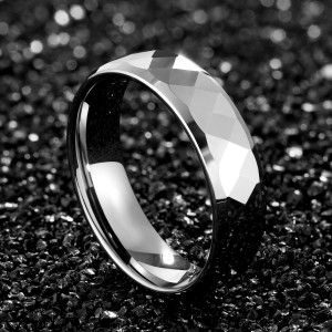Wholesale Tungsten Carbide Rings 6mm Silver Tungsten Ring For Men Women Tungsten Engagement Rings