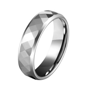 Wholesale Tungsten Carbide Rings 6mm Silver Tungsten Ring For Men Women Tungsten Engagement Rings