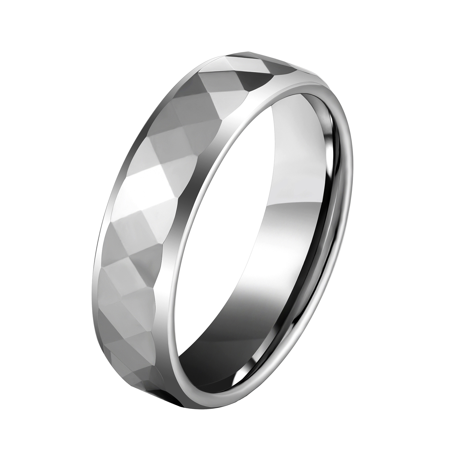 Wholesale Tungsten Carbide Rings 6mm Silver Tungsten Ring For Men Women Tungsten Engagement Rings Featured Image