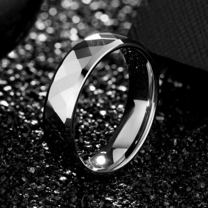 Wholesale Tungsten Carbide Rings 6mm Silver Tungsten Ring For Men Women Tungsten Engagement Rings