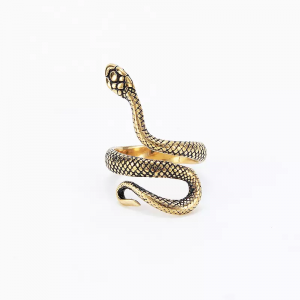Best Selling Animal Jewelry Ring Skeleton Finger Punk Style Skull stainless steel Snake rings