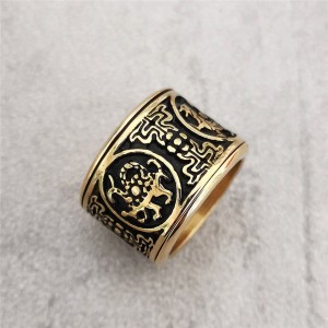 Wholesale Titanium Rings Men For Fashion Hiphop Ring Gold Filled Jewelry Plated Mens stainless steel ring set