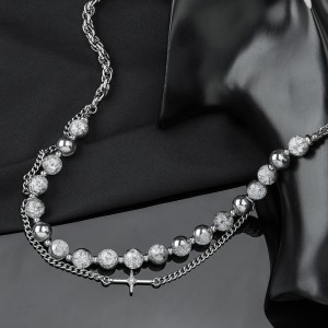 European And American Retro Titanium Steel Men’s Necklace Fashion Punk Men’s Pendant Jewelry