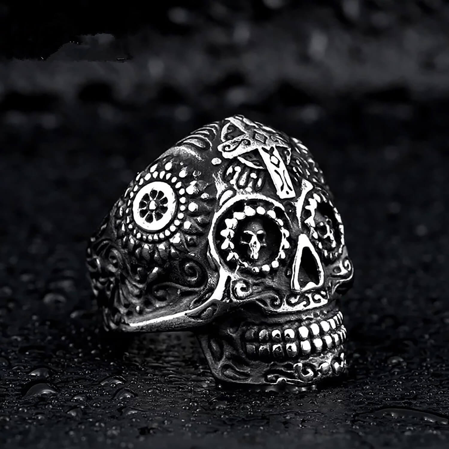 skull cross rings