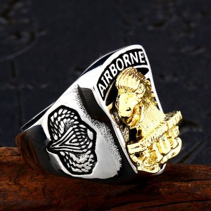Men’s Ring Stainless Steel Punk Rock Gothic Jewelry Ring Rock Gothic Design
