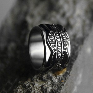 Nordic Rune Amulet Ring Stainless Steel Retro Punk Style Mens Rings