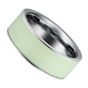 Cool Style Glow In The Dark Luminous Tungsten Rings For Men