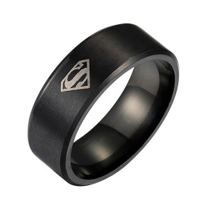 Superman Ring Tungsten 4 Colors Mens Unisex Superhero Cool Guy Rings