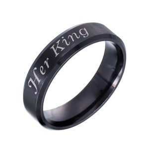 Tungsten Rings for Free Personalized Engraved High Polished Bevelled Edge Both Outside and Inside