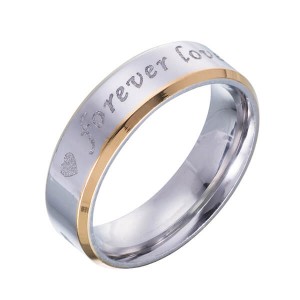 Tungsten Rings for Free Personalized Engraved High Polished Bevelled Edge Both Outside and Inside