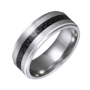 Tungsten Carbide Rings for Men Women Single Bands Domed Sandblasted Finish Comfort Fit