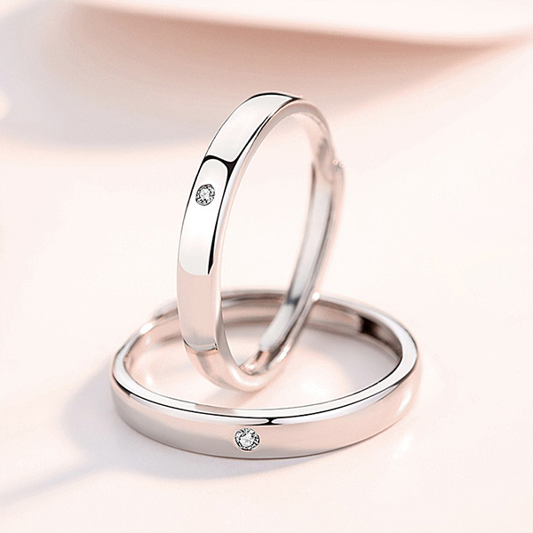 OEM/ODM Supplier Tungsten Ring Light - Jewelers Classical Simple Plain Tungsten Steel Cubic Zirconia Wedding Band Ring – Ouyuan