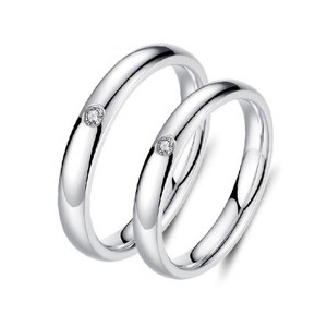 Bottom price Tungsten Ring Argos - Jewelers Classical Simple Plain Tungsten Steel Cubic Zirconia Wedding Band Ring – Ouyuan