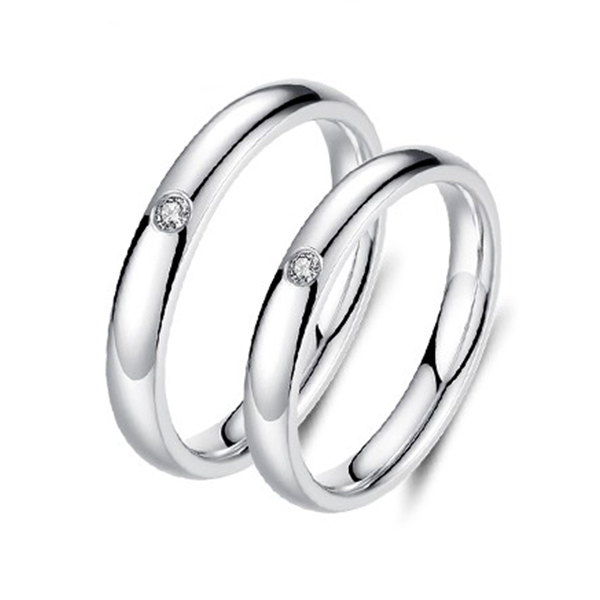 OEM Factory for Tungsten Ring Warren James - Jewelers Classical Simple Plain Tungsten Steel Cubic Zirconia Wedding Band Ring – Ouyuan