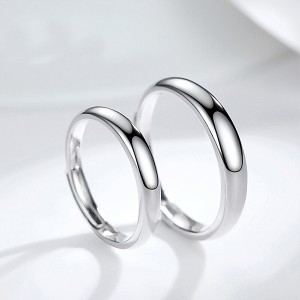 Factory Promotional Tungsten For Ring - Silver Plated-Tone Domed High Polished Plain Tungsten Wedding Ring Band for Men&Women – Ouyuan