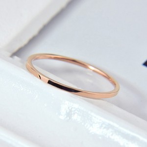 Simple 1MM Ultra-Fine Stacked Titanium Steel Ring for Women