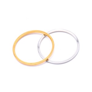 Simple 1MM Ultra-Fine Stacked Titanium Steel Ring for Women