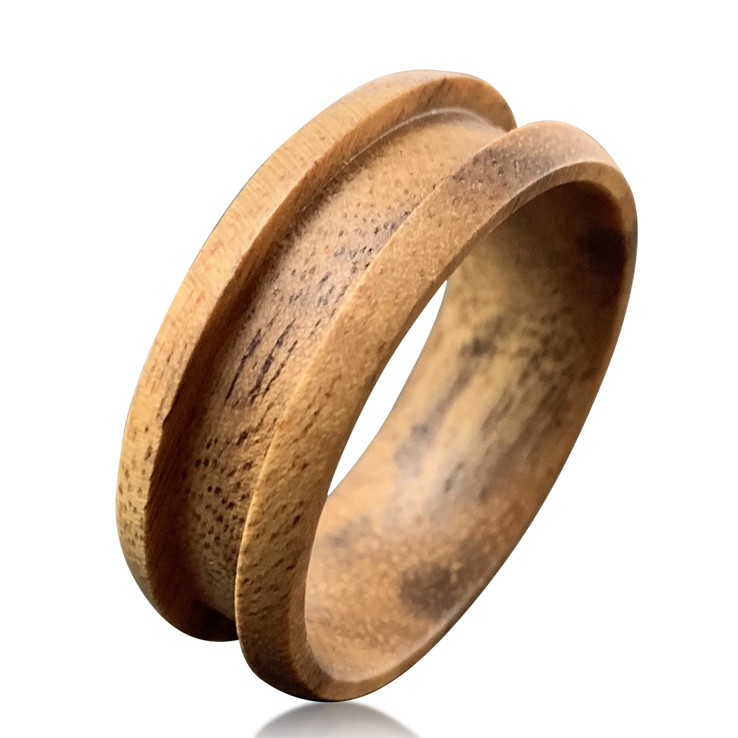 High Quality 4mm 6mm 8mm Dome Edge Raw Blank Base Whiskey Barrel Oak Wood Ring Cores For Inlay Featured Image